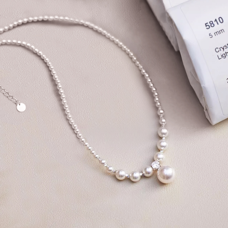 ✨12-1🔥HOT SALE 50% OFF ❤️ Japan Top Akoya Pearl Diamond Necklace