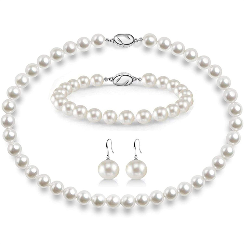 ❤️12k 🔥Hot Sale - 50% OFF🎁Akoya Pearl Jewelry Set (Necklace, Bracelet, Earrings)
