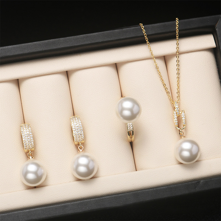 🔥LAST DAY 50% OFF❤️🎁 Akoya Pearl Jewelry Set (Necklace, Ring, Earrings)